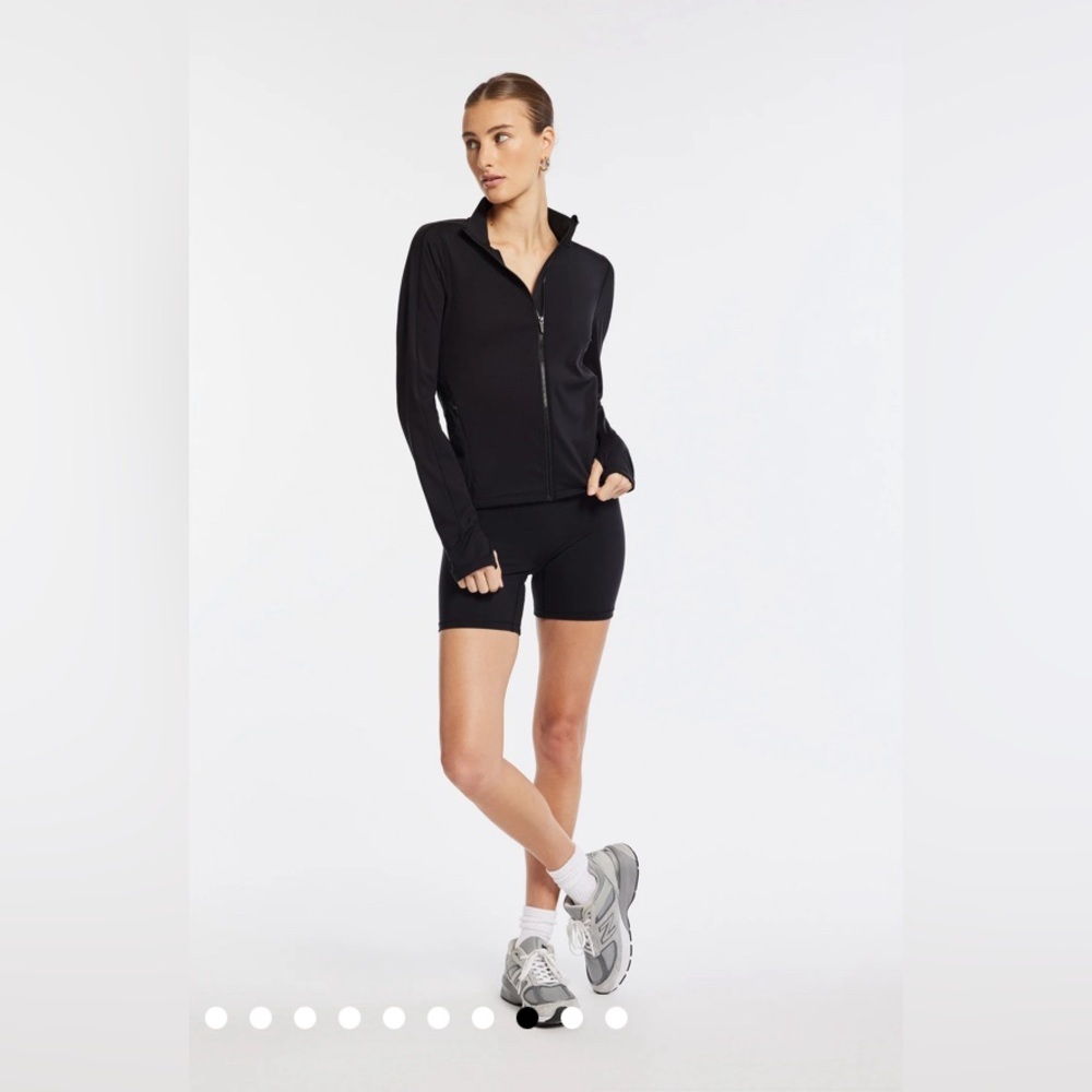 Nwt $170 Bandier Encore Full Zip Jacket In Black Size Small — image 3 of 8